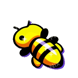 Bee With Honey Animated Sticker