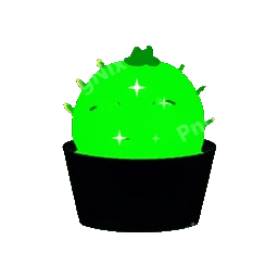 Cactus In Pot Animated Sticker