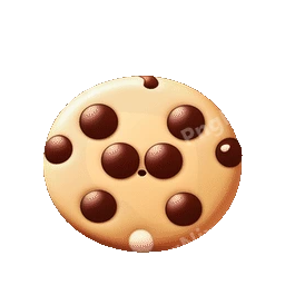 Cookie With Chocolate Chips Animated Sticker