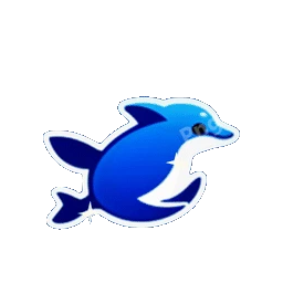 Dolphin Jumping Animated Sticker