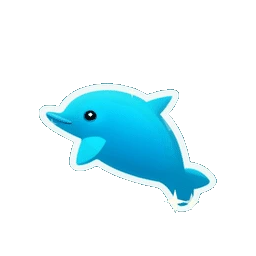 Dolphin Jumping Animated Sticker