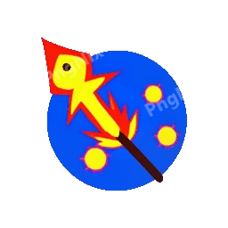 Flaming Staff Animated Sticker