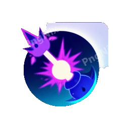 Flaming Staff Animated Sticker