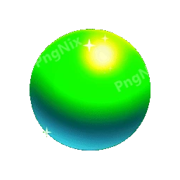 Glowing Green Gem Animated Sticker