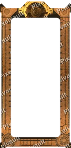 Ornate Dark Metal Frame 248×512
