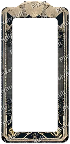 Ornate Dark Metal Frame 248×512