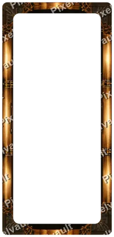 Ornate Dark Metal Frame 248×512