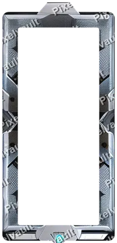 Ornate Dark Metal Frame 248×512