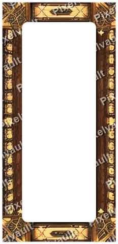 Ornate Dark Metal Frame 248×512