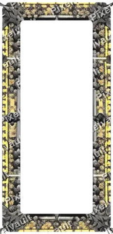 Ornate Dark Metal Frame 248×512