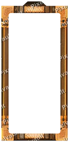 Ornate Dark Metal Frame 248×512