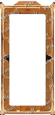 Ornate Dark Metal Frame 248×512