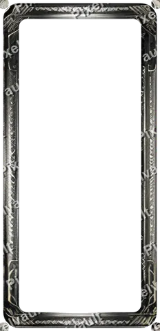 Ornate Dark Metal Frame 248×512