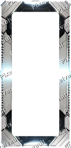 Ornate Dark Metal Frame 248×512
