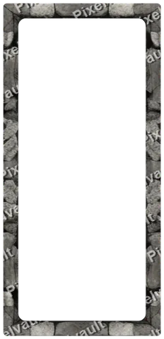 Ornate Dark Metal Frame 248×512