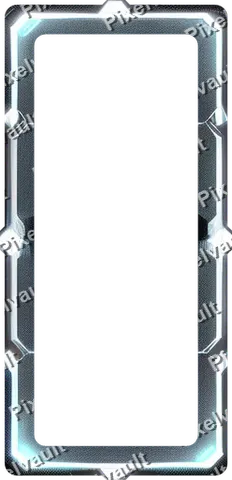 Ornate Dark Metal Frame 248×512