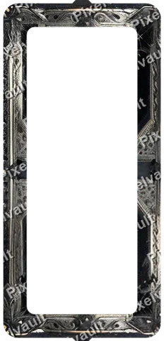 Ornate Dark Metal Frame 248×512