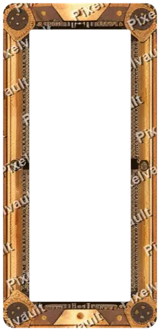 Ornate Dark Metal Frame 248×512