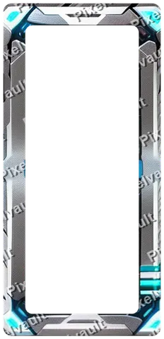 Ornate Dark Metal Frame 248×512