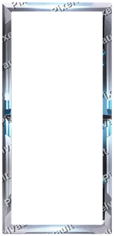 Ornate Dark Metal Frame 248×512