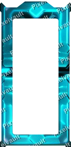 Ornate Dark Metal Frame 248×512