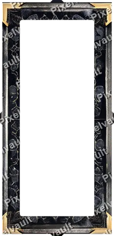 Ornate Dark Metal Frame 248×512