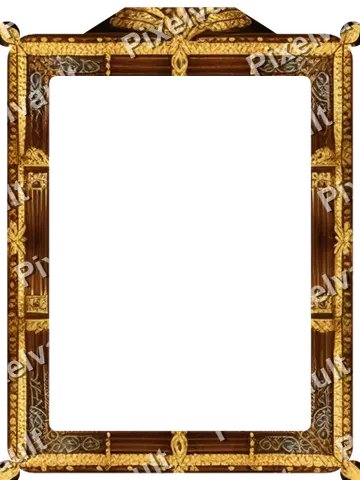 Ornate Dark Metal Frame 384×512