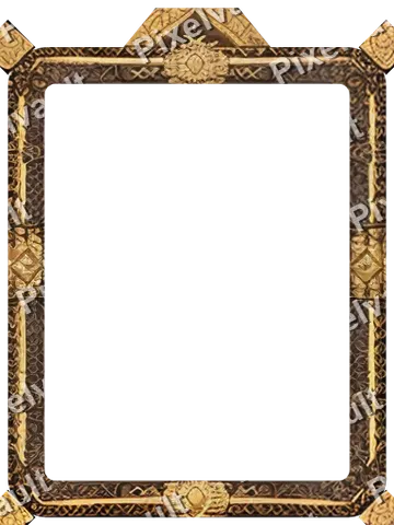 Ornate Dark Metal Frame 384×512