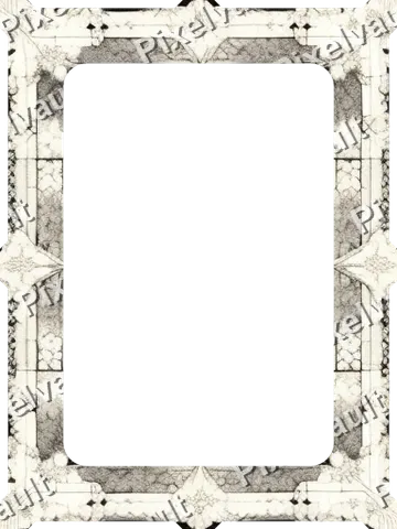 Ornate Dark Metal Frame 384×512