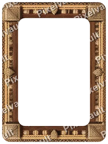 Ornate Dark Metal Frame 384×512