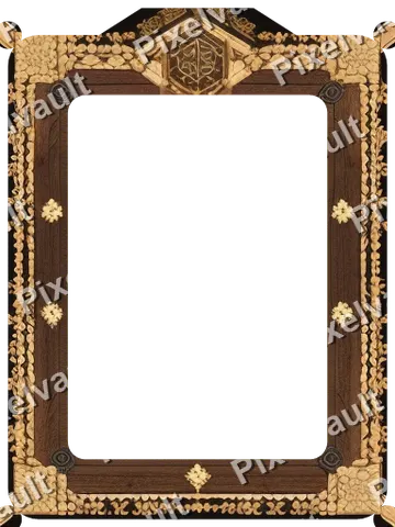 Ornate Dark Metal Frame 384×512