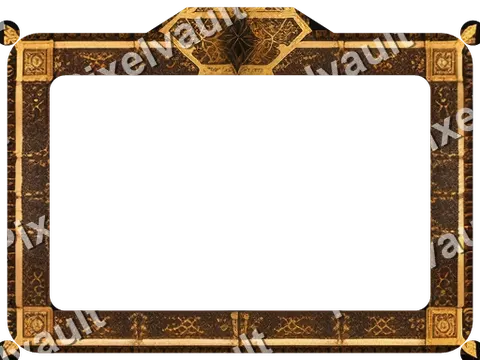 Ornate Dark Metal Frame 512×384