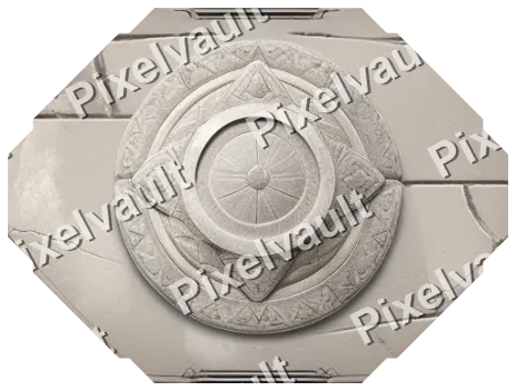 Ornate Metal Button Plate 464×352