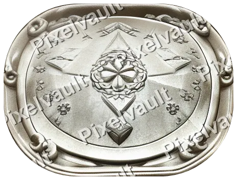 Ornate Metal Button Plate 464×352