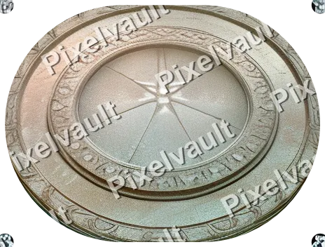 Ornate Metal Button Plate 464×352