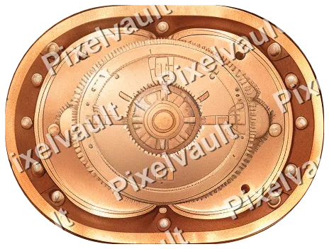 Ornate Metal Button Plate 464×352