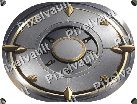 Ornate Metal Button Plate 464×352