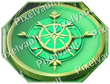 Ornate Metal Button Plate 464×352