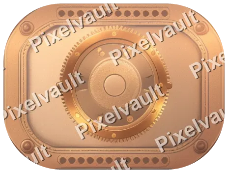 Ornate Metal Button Plate 464×352