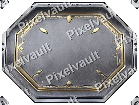 Ornate Metal Button Plate 464×352