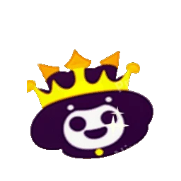 Proud Face With Crown Animated Sticker