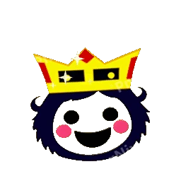 Proud Face With Crown Animated Sticker