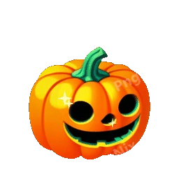 Pumpkin Jack O Lantern Animated Sticker
