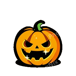 Pumpkin Jack O Lantern Animated Sticker