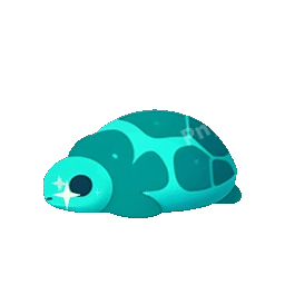 Turtle With Shell Animated Sticker