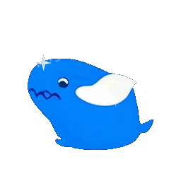 Whale Spouting Water Animated Sticker