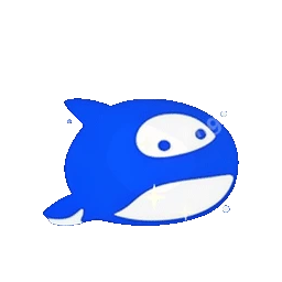 Whale Spouting Water Animated Sticker