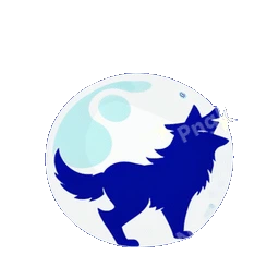 Wolf Howling At Moon Animated Sticker